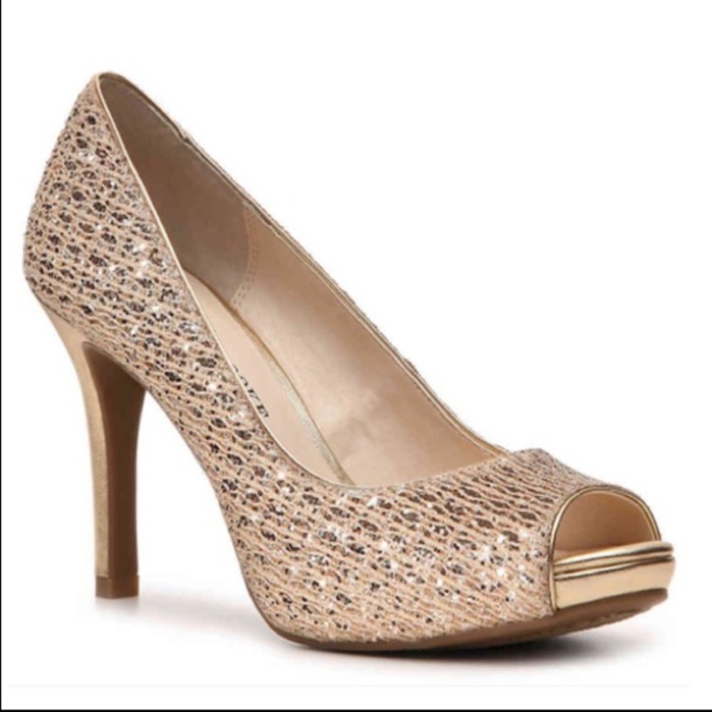 DSW/Audrey Brooke Gold High Heels